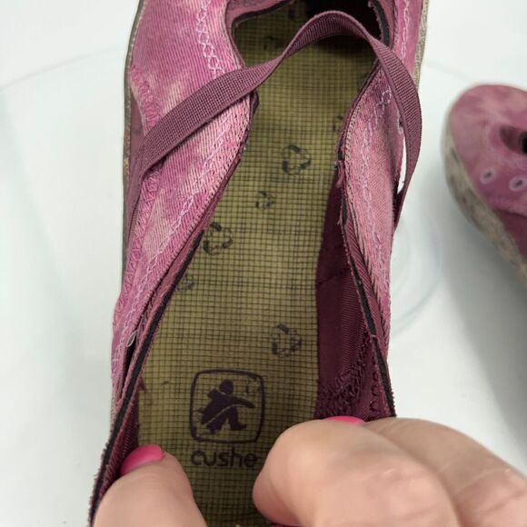 Cushe Shucoon Mary Jane Shoes Women's Size 9 Pink Purple Slip On Loafers Moc - Picture 9 of 12